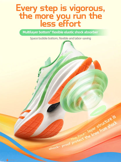 Zapatillas de running ONEMIX YUE SHUANG para hombre con amortiguación de aire, zapatillas deportivas para pareja, calzado deportivo para correr al aire libre y caminar para mujer