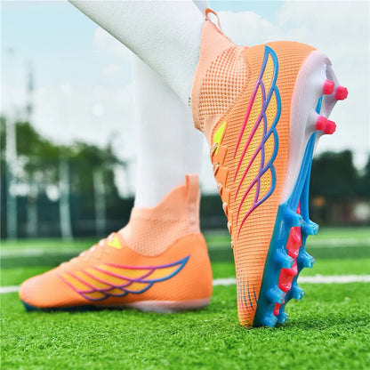 Chaussures de Football antidérapantes pour hommes, bottes de Football TF/FG, respirantes, pour l'extérieur, basses, antidérapantes, baskets de sport