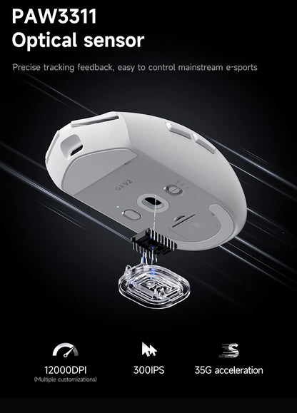 MCHOSE G3 V2 Pro/Ultra Lightweight E-sports Mouse Three mode Gaming office wireless Bluetooth PAW3395 Fully self-developed