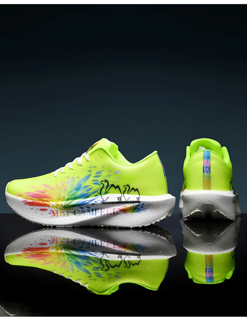 2026 New Eagle Pattern Running Shoes Carbon Plate Marathon Sports Shoes Ultra-Light Breathable Cushioning Training Running Shoes