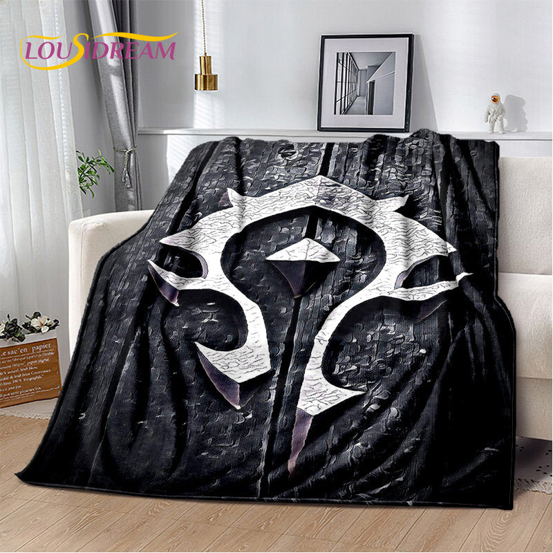 World of Warcraft,WOW ,Game Gamer Soft Plush Blanket,Flannel Blanket Throw Blanket for Living Room Bedroom Bed Sofa Picnic Cover