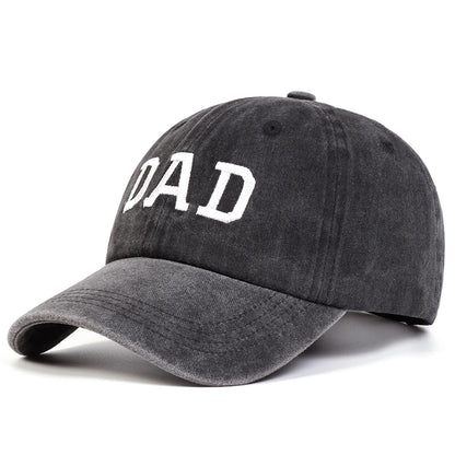 2 stuks unisex baseballpetten met geborduurde letters ‘DAD’ en ‘MOM’, wasbaar, voor lente en herfst, verstelbaar, casual, met zonwering