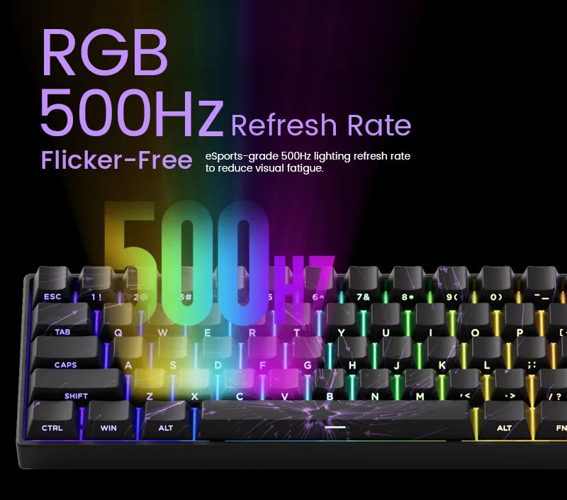 MONSGEEK FUN60 PRO&MAX HE Machanical Keyboard Magnetic Switch 60% Wireless Gaming Keyboard Rapid Trigger 8K ARGB Custom Keyboard