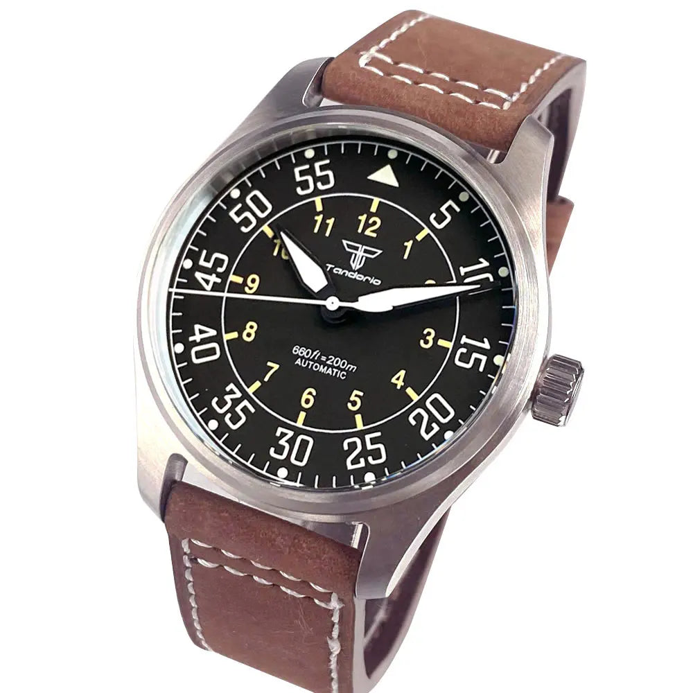 39mm Pilot Aviator Diving Watches Miyota8215 Automatic Mechanical Watch for Men 20BAR Waterproof Sapphire Crystal 316L Steel