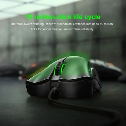Razer NEW YEAR GIFT gift Thunder Snake Viper Mini Computer Esports Cable Gaming Mouse Laptop RGB Light, Small Hand Mouse