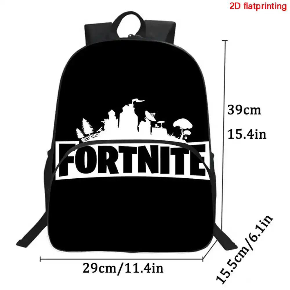 Kids  School Backpack with Front Pocket,  Light Weight Cartoon Fortnite Children Backpack For Age 6-9 , Bags For Boys Girls