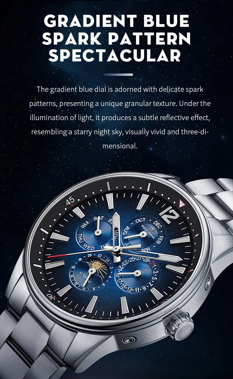 WM Watch Automatic Mechanical Watches Waterproof Multifunctional Business Men's Watches Watch WM160M