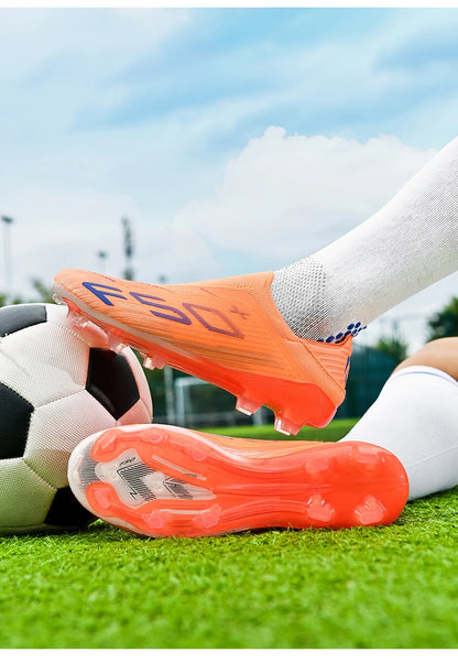 Nuevas botas de fútbol para hombre, tacos para césped, futsal, cómodas, ultraligeras, FG, antideslizantes, para interior y adultos