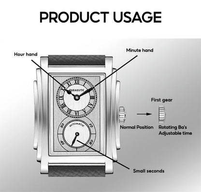 FARASUTE Luxury Fully Automatic Mechanical Men's Watch Seagull Sports Sapphire Stainless Steel Doctor Wristwatch reloj hombre 
