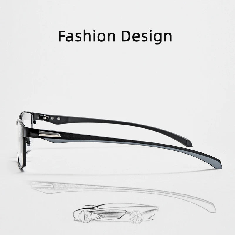 LOERHUNAR Brand Design for Men's Retro Business Myopia Sunglasses with Diopter 0 -0.75 -1.0  -1.5 -1.75 -2.0 -2.5 -3.0 to -6.0