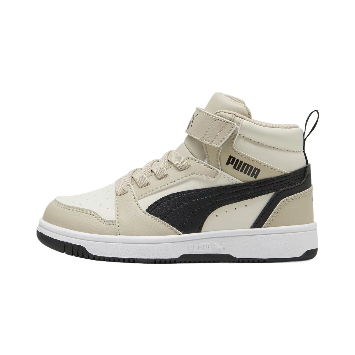 Baskets rétro mi-hautes confortables Puma Rebound V6 pour enfants 393832-30