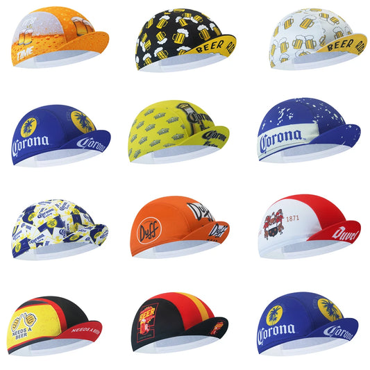 Beer Cycling Cap Outdoor Sports Hat Team Bike Caps Breathable Summer Sun Protection Unisex