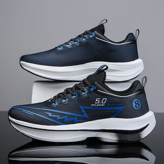 Brand Men's Carbon Plate Running Shoes Soft Cushion Shock Absorbing Sports Shoes Unisex Sneakers Light Anti-Slip Training Shoes