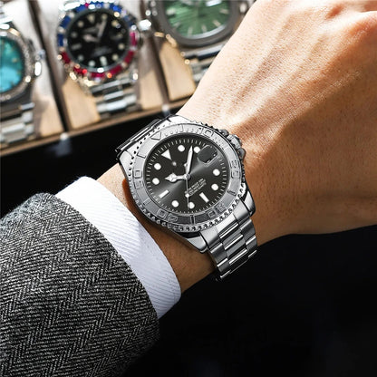 Montres de luxe pour homme - Nouvelle marque - Montres-bracelets sportives et tendance à quartz - Cadeaux pour homme - Montres automatiques - Horloge numérique « Café » pour homme