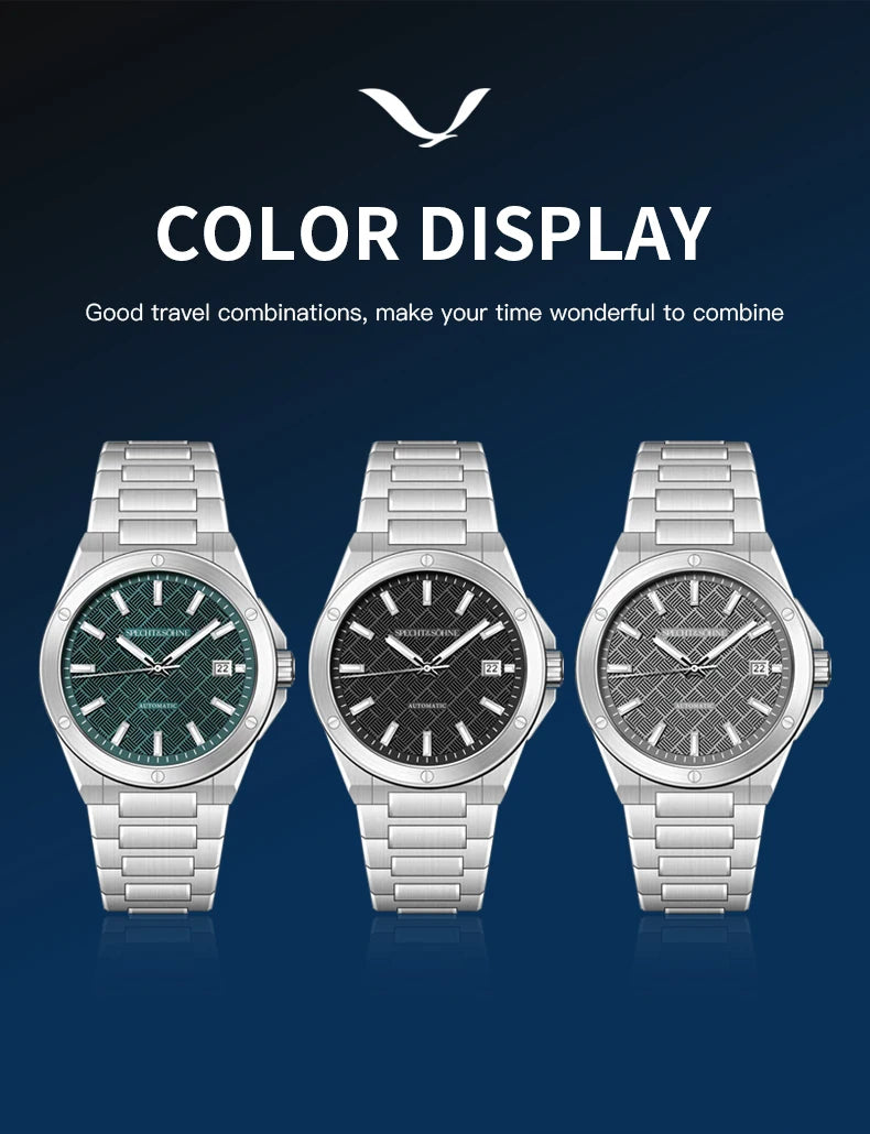 Specht&Sohne 2025 Neue 38MM Herrenuhr, Automatikuhr, Japan Miyota 8215 Uhrwerk, Stahl, Saphirglas, wasserdichte Reloj Homb