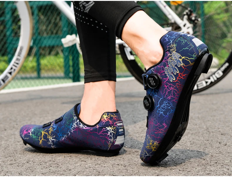 Professionelle Rennradschuhe für Herren und Damen – selbstarretierende Speed-Fahrradschuhe mit SPD-Cleats für Racing und Wettkampf
