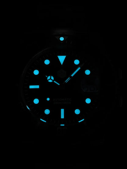 San Martin 40mm Water Ghost PT5000 Automatic Men Diving Watch Business Mechanical Sapphire Waterproof 20Bar Luxury BGW-9 SN0017D