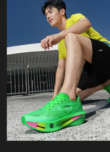 Running Shoes Carbon Board Speciality Marathon Men Sports Breathable Lightweight Women's Comfortable Athletic Nonskid Sneakers