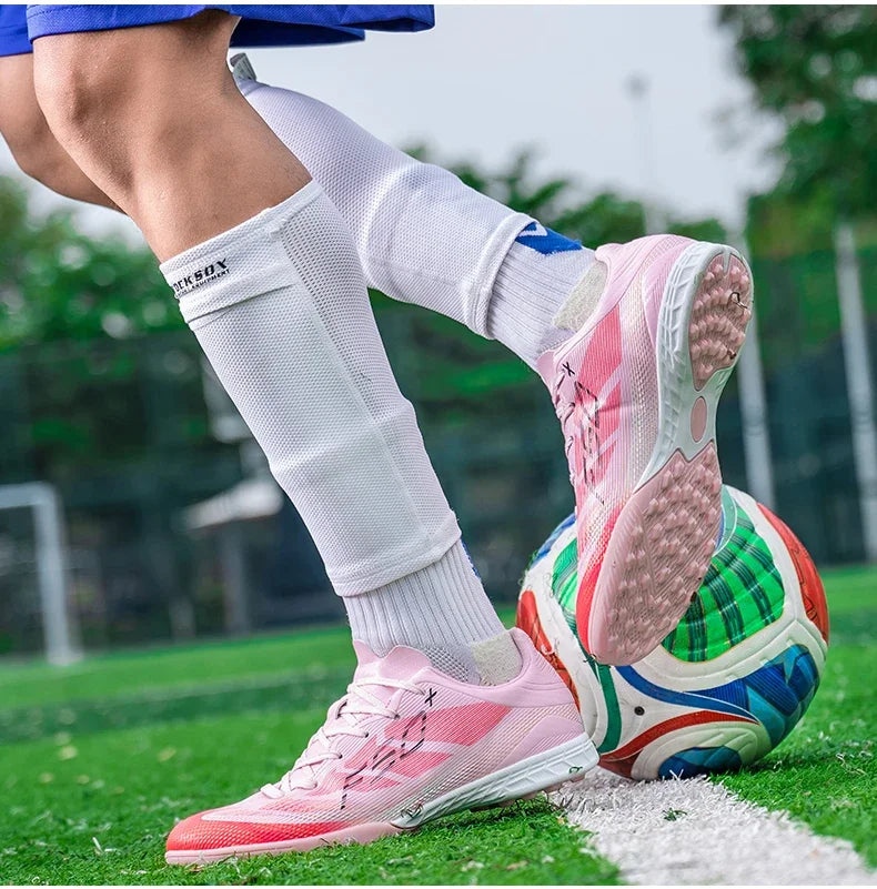 Nouvelles chaussures de football pour hommes, chaussures de sport d'extérieur, chaussures d'entraînement, chaussures de football antidérapantes, baskets professionnelles ultralégères unisexes