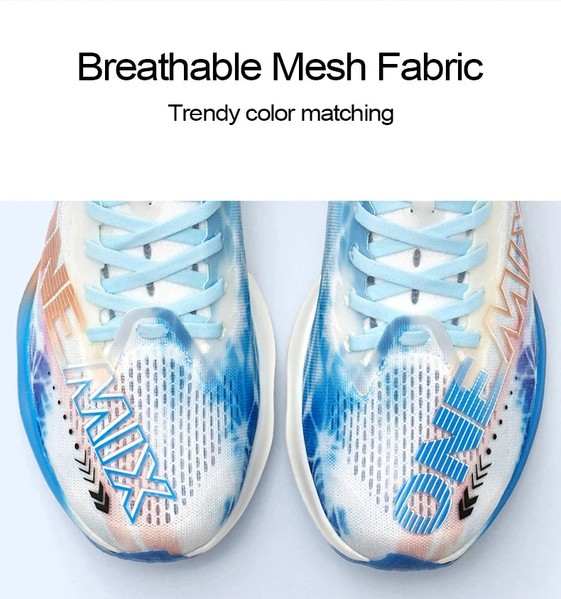 ONEMIX-Nylon Carbon Board Marathon Running Racing Shoes, Professional Stable Support, Shock-relief, Ultra-light Rebound Sneaker