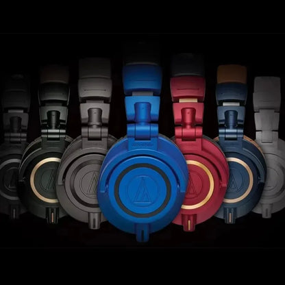 Original Audio-Technica ATH-M50x Professional Studio Monitor Hi-Fi Sound Foldable Design Headphones Over-Ear Wired Headset