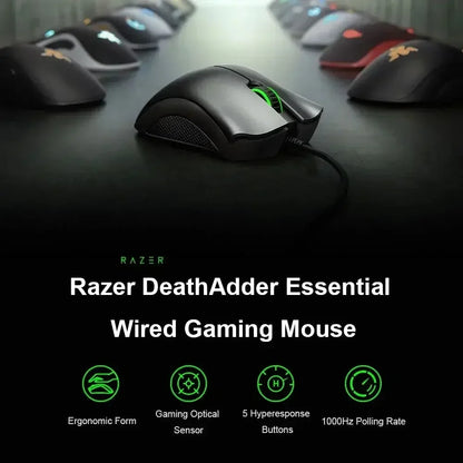Razer NEW YEAR GIFT gift Thunder Snake Viper Mini Computer Esports Cable Gaming Mouse Laptop RGB Light, Small Hand Mouse