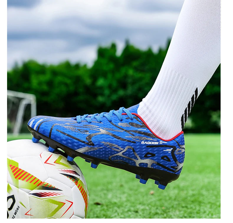 Chaussures de Football pour hommes et femmes, baskets de Futsal, antidérapantes, pour l'extérieur, pour enfants, chaussures d'entraînement professionnelles pour jeunes, offre spéciale