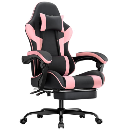 Gaming Chair Ergonomic Gaming Chair with Lumbar Support, Breathable Pu Leather Office Chair,Comfortable Computer Chair