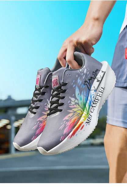 2026 New Eagle Pattern Running Shoes Carbon Plate Marathon Sports Shoes Ultra-Light Breathable Cushioning Training Running Shoes