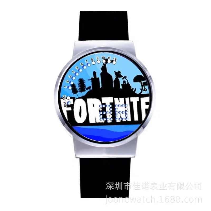 Fortnite Watch Cute Fashion  Cartoon Personalized Kawaii Touch Night Light LED Student Electronic Watch Gift for Friends