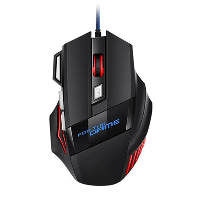 1 PC New Hyperspeed USB Gaming Mouse RGB Backlit Ergonomic Gaming Mice 7D Esports Wired Mouse for Laptop PC Gamer