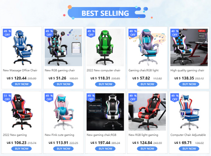 2025 New computer chair Green gaming chair PU leather office swivel chair lift bedroom furniture fashion sillas gamer chair