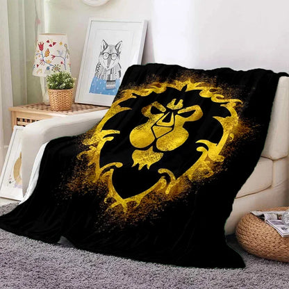 WOW, World of Warcraft Demon Hunter, Lich King, pătură din flanel pentru pat, dormitor, canapea, picnic, pătură pentru exterior și timp liber
