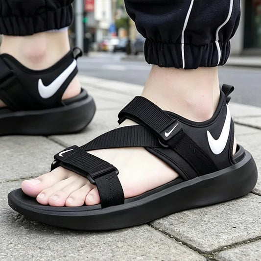 Nike 2026 New Men Sandals Soft Comfort Quick Dry Non-slip Casual Summer Beach Outdoor Sandals DJ6605-001