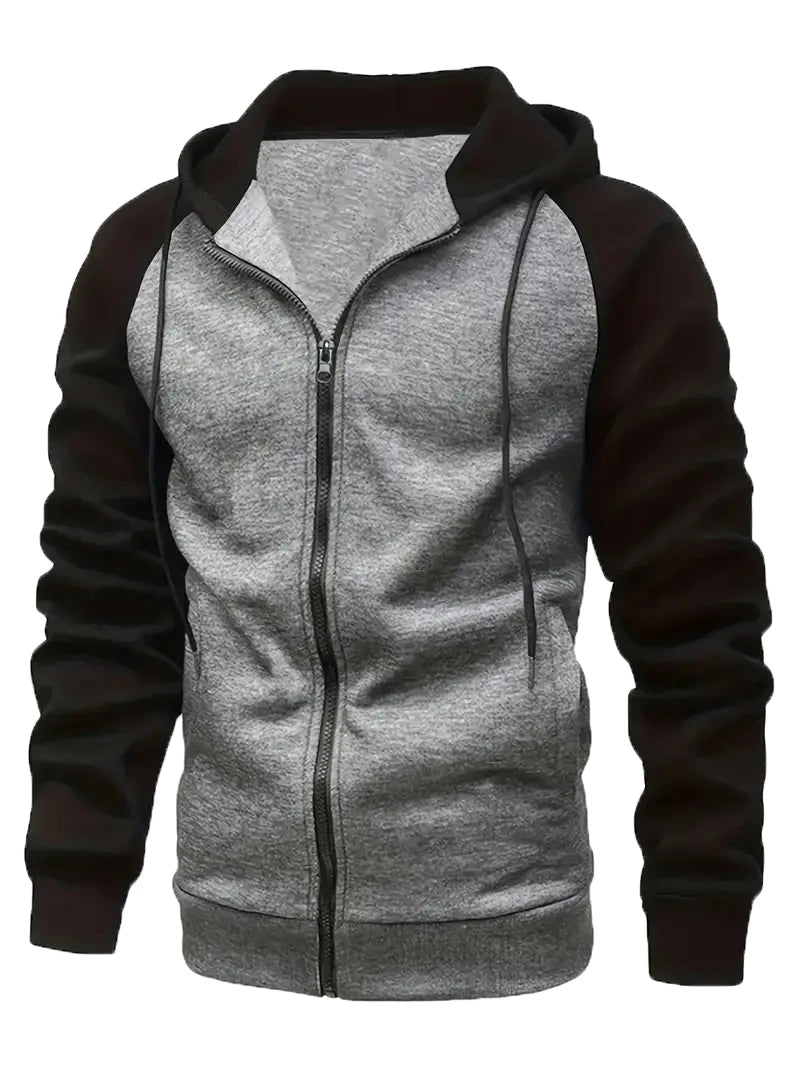 Autumn Winter New Zipper Fleece Hooded Coat Casual Men Women Plus Size Loose Pullover Fashion Raglan Sleeves Sweatshirt Top, produit gaming premium Fraquane
