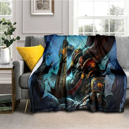 WOW, World of Warcraft Demon Hunter, Lich King, pătură din flanel pentru pat, dormitor, canapea, picnic, pătură pentru exterior și timp liber