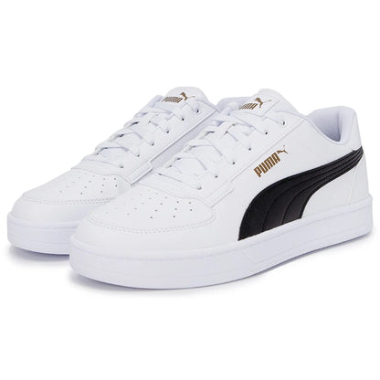 Baskets Puma Caven 2.0 blanches et noires, dorées, 392290-03