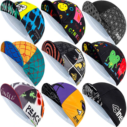 cyklistická čiapka, polyesterová absorpcia potu, módny trend, unisex, graffiti