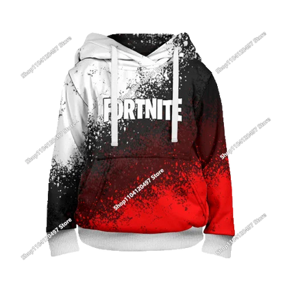 Nowe bluzy Fortnite 2025 z kapturem, nadruk 3D, bluza męska Harajuku z długim rękawem, krój oversize, unisex, odzież cosplayowa