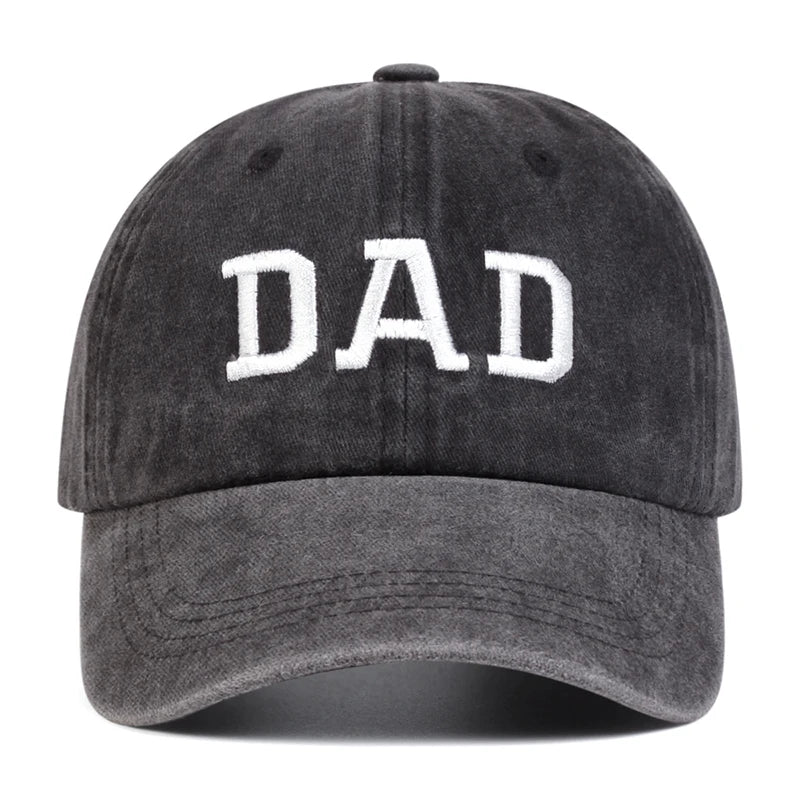 2 stuks unisex baseballpetten met geborduurde letters ‘DAD’ en ‘MOM’, wasbaar, voor lente en herfst, verstelbaar, casual, met zonwering