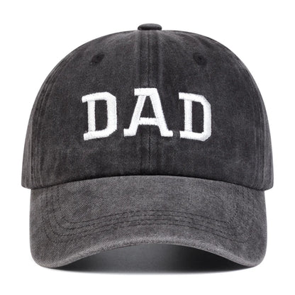 2 stuks unisex baseballpetten met geborduurde letters ‘DAD’ en ‘MOM’, wasbaar, voor lente en herfst, verstelbaar, casual, met zonwering