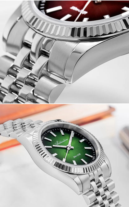Orologio da uomo ADDIESDIVE AD2073 nuovo, vetro zaffiro, 36mm, VH31, quadrante sunburst, quarzo, impermeabile 10Bar, da immersione, luminoso