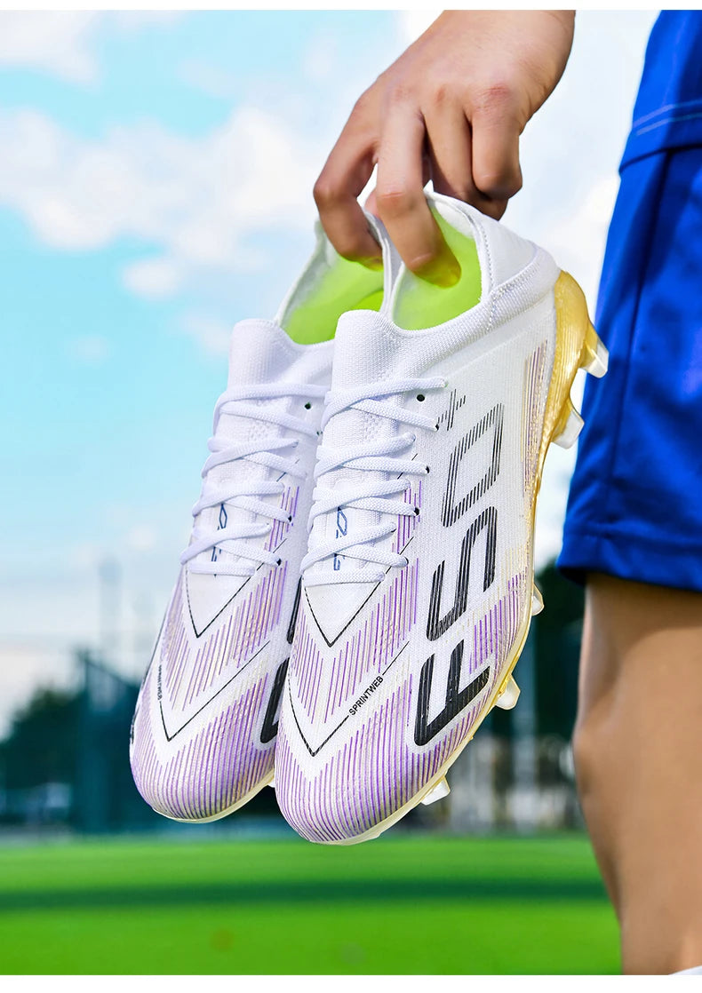 Nouvelles chaussures de football pour hommes, antidérapantes, pour futsal en salle, crampons pour terrain gazonné, baskets de haute qualité, modèle haut de gamme, très vendues, pour l'extérieur