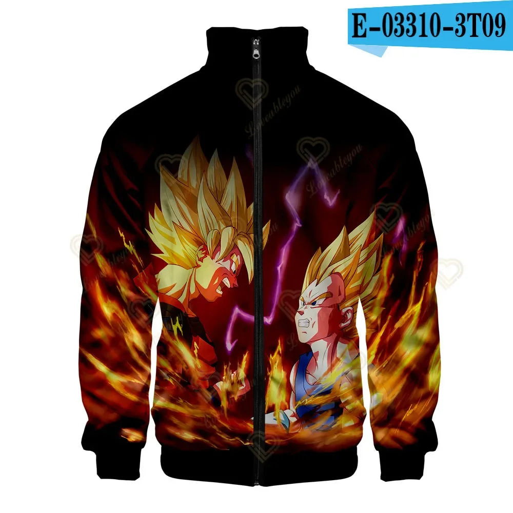 Japan Anime Harajuku Manga Dragon Ball Hoodies Sweatshirt Streetwear Winter Pullover Fashion Long Sleeve Men 3D Print Clothing