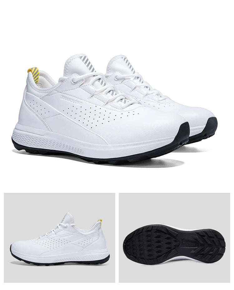 Golf Sports Shoes Men Waterproof high-Quality Leather Golf Competition Sports Shoes Formal Shoes Golf Course Men Training Shoes