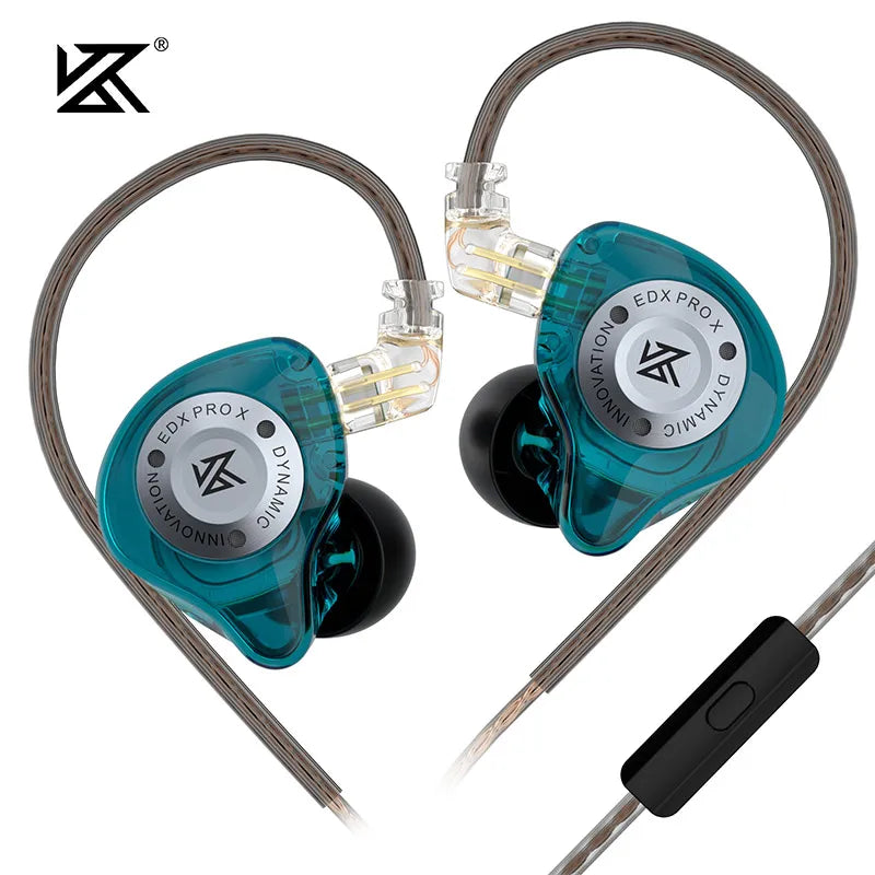 KZ EDX PRO X Wired Earphones HIFI Stereo Bass Earbud Gaming Sport Music Noise Cancelling Headset Detachable Cable
