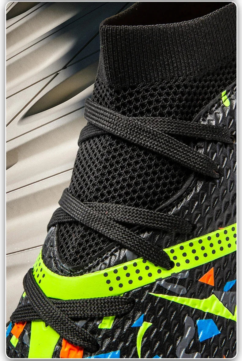Nouvelles chaussures de football pour hommes, chaussures d'entraînement professionnelles, chaussures de football, baskets de match, chaussures de sport pour l'extérieur sur gazon, antidérapantes, ultralégères, unisexes