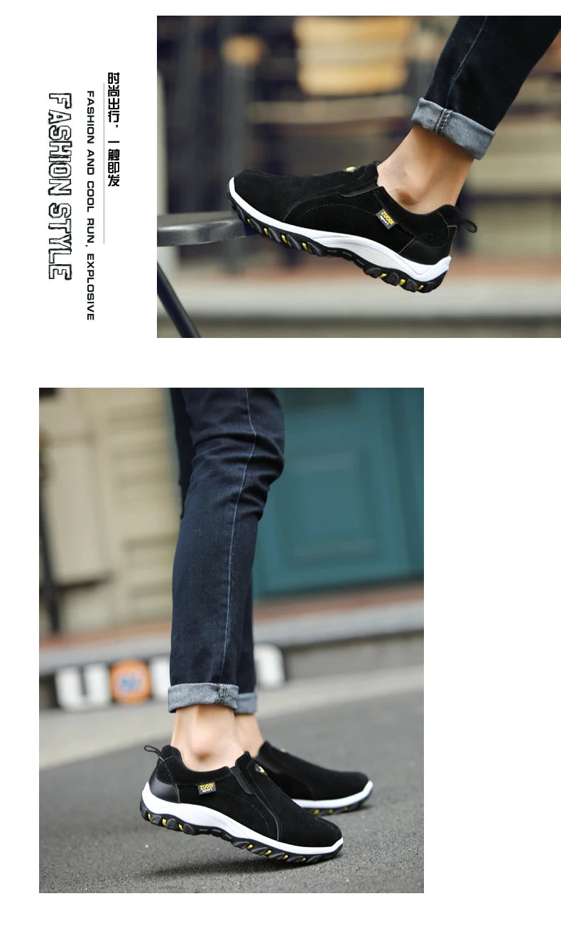 Men's Fashionable Casual Sports Shoes, Outdoor Walking and Hiking Shoes, Loafers, Comfortable Shoes, Lightweight, Plus Size38-50