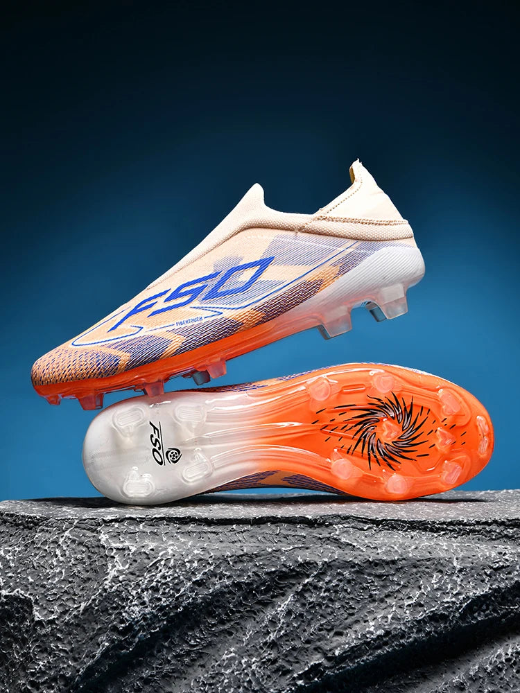 Botas de fútbol para hombre New Society para césped, tenis deportivos para adulto, transpirables y ultraligeras, zapatillas de fútbol para exteriores