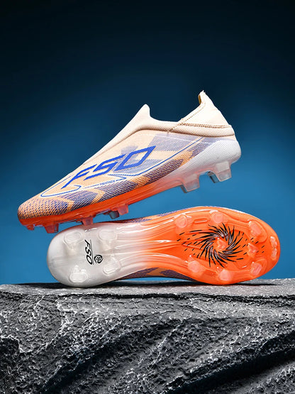 Botas de fútbol para hombre New Society para césped, tenis deportivos para adulto, transpirables y ultraligeras, zapatillas de fútbol para exteriores